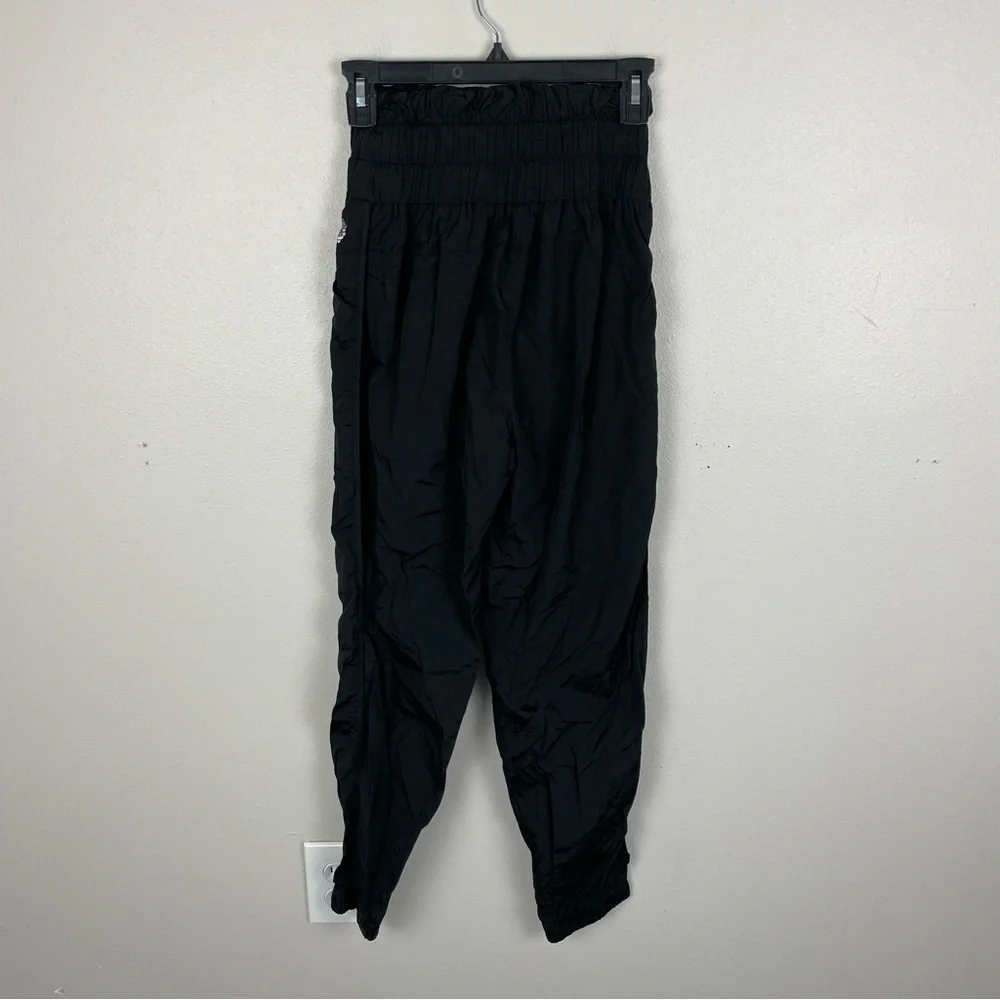 Free People Movement The Way Home Joggers Womens XS Black High Waist Nylon